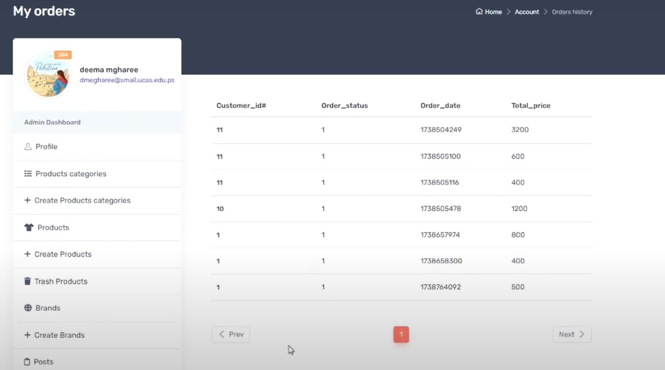 E-Commerce Backend  Development (PHP & MySQL)